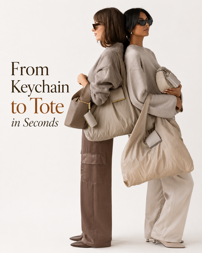 Keyche EverGo™ Foldable Tote Keychain